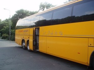Bus Yellow Luxury RegioJet Fun&Relax